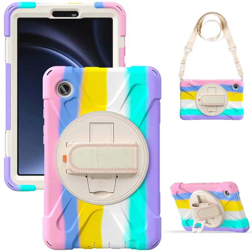 Case For Samsung Galaxy Tab A9 SM-X110 X115 X117 A9 Plus X210 X216 X218 360 Rotation Hand Shoulder Strap Cover 3 Layer Protect
Case For Samsung Galaxy Tab A9 SM-X110 X115 X117 A9 Plus X210 X216 X218 360 Rotation Hand Shoulder Strap Cover 3 Layer Protect