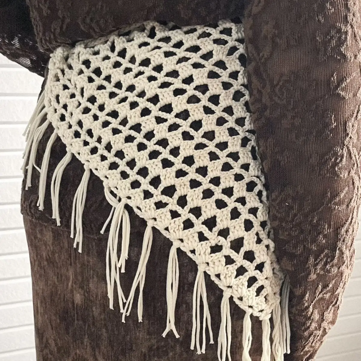 Y2K Triangle Weave Scarf Skirt - Multi-Way Tie Fashion Accessory 4 Sc07789e942464e25a801477e755a33bdy