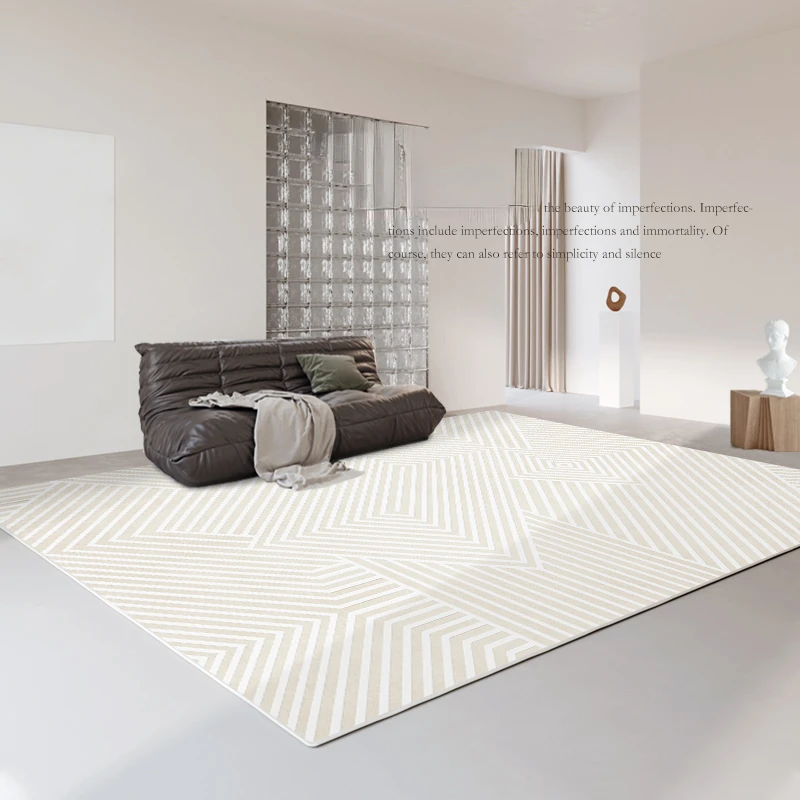 

Modern Simple Living Room Decoration Carpet Home Bedroom Bedside Plush Carpets Light Luxury Study Cloakroom Soft Non-slip Rug