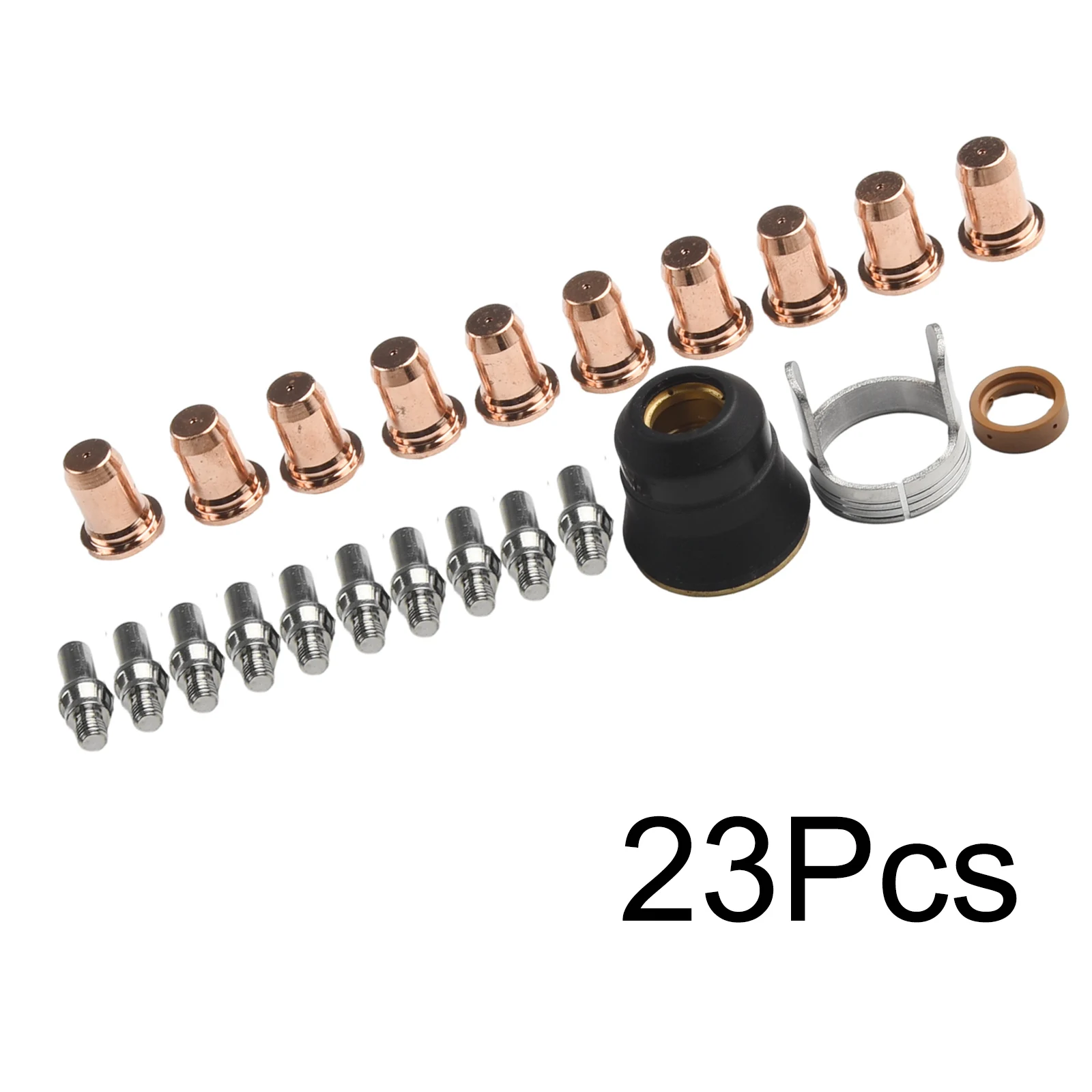 23pcs IPT-60 PT-60 IPT-40 PT40 Plasma Cutting Torch Tip 1.0mm 51313 Electrode 52582 Plasma Cutting Flashlight Plasma Cutting
23pcs IPT-60 PT-60 IPT-40 PT40 Plasma Cutting Torch Tip 1.0mm 51313 Electrode 52582 Plasma Cutting Flashlight Plasma Cutting