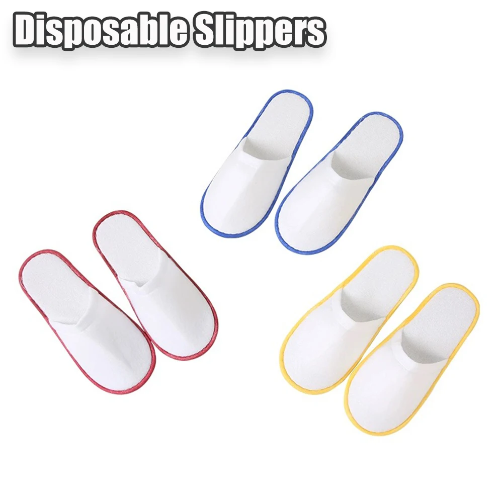 Guest Disposable Slippers 1pair Travel Portable Unisex Solid Color Indoor Slippers Universal Non-slip Hotel Slippers Wholesale
Guest Disposable Slippers 1pair Travel Portable Unisex Solid Color Indoor Slippers Universal Non-slip Hotel Slippers Wholesale