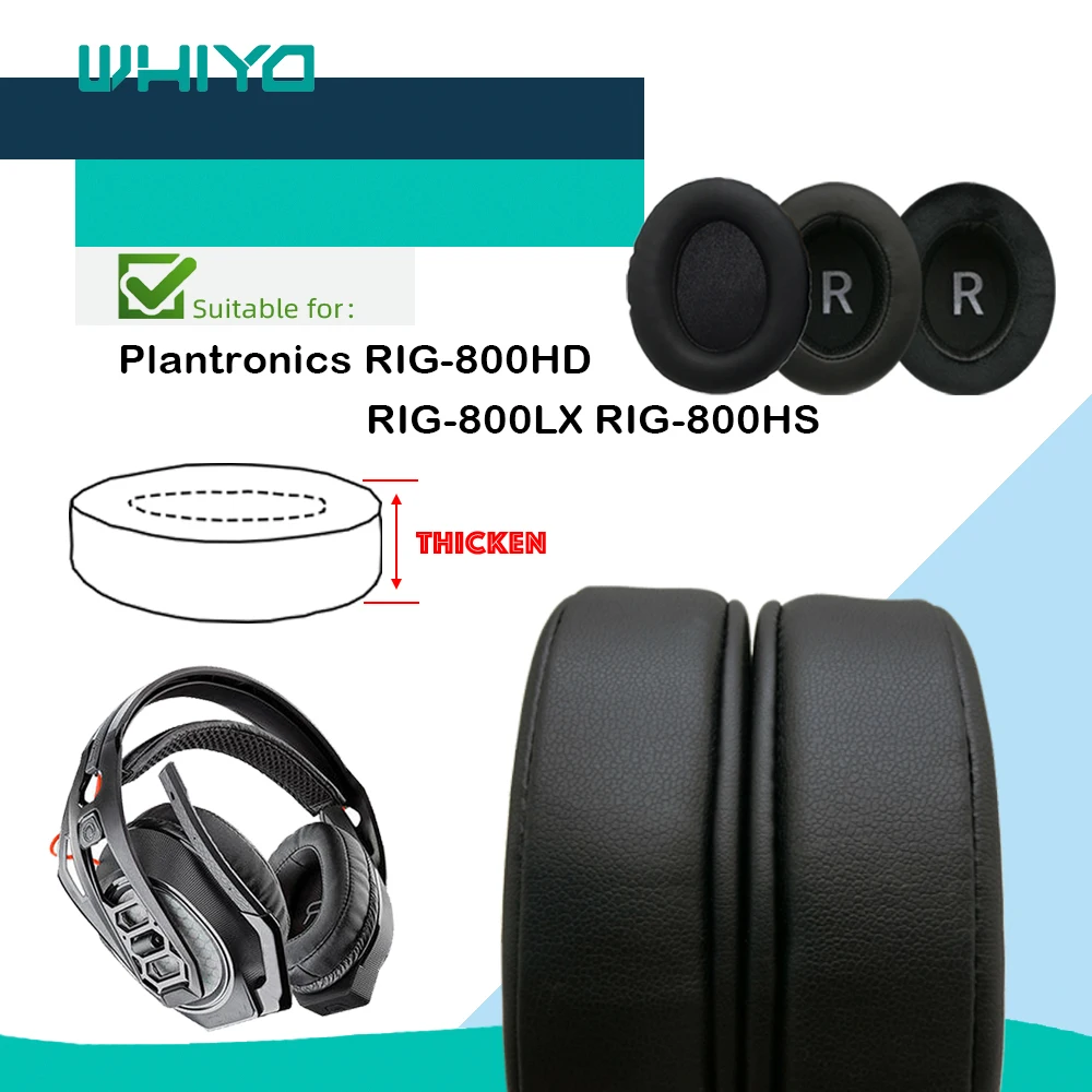 Whiyo Replacement Ear Pads for Plantronics RIG-800HD RIG-800LX RIG-800HS Headphones Cushion Velvet Earpad Cups Earmuffes Cover
Whiyo Replacement Ear Pads for Plantronics RIG-800HD RIG-800LX RIG-800HS Headphones Cushion Velvet Earpad Cups Earmuffes Cover