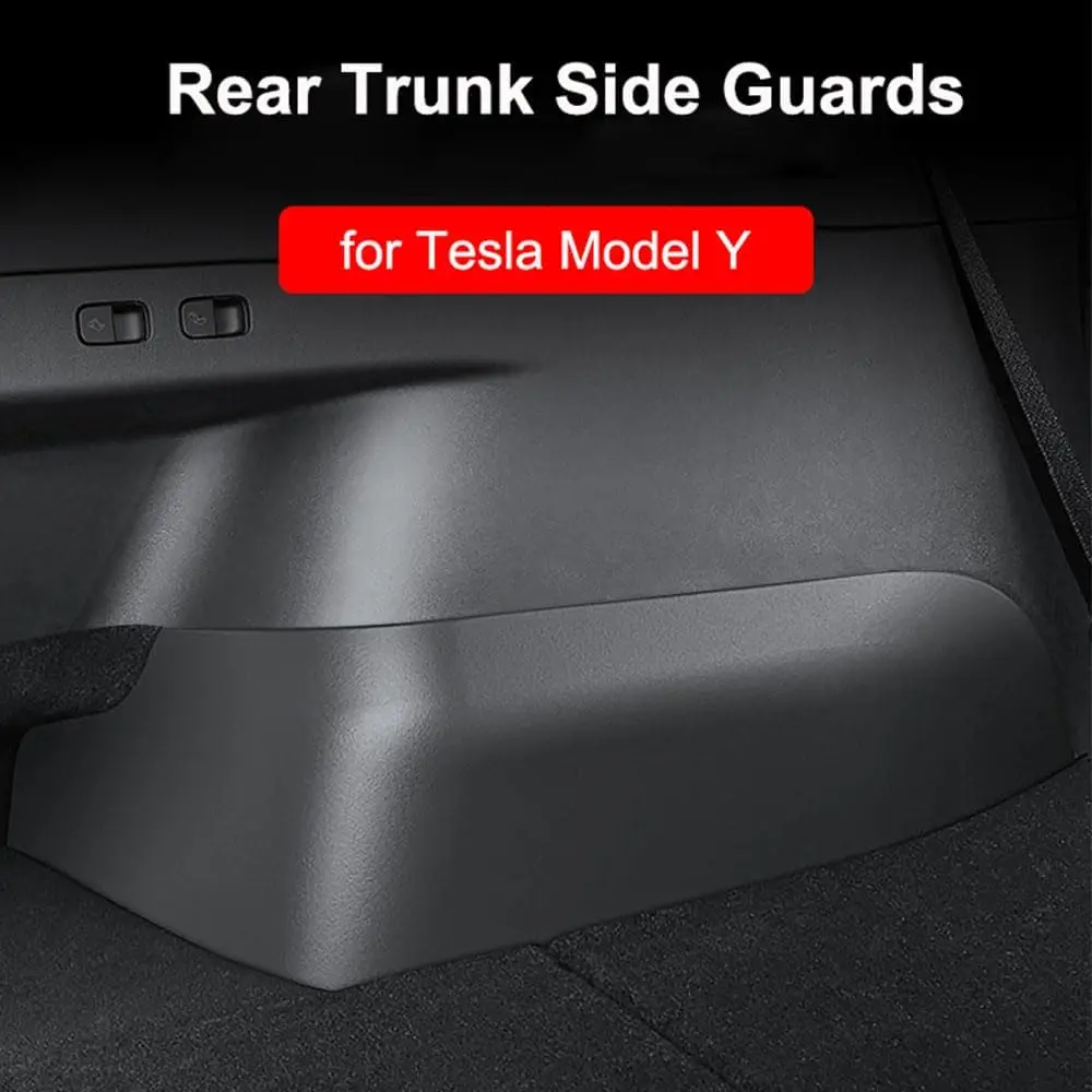 2pcs Rear Trunk Side Guards Compatible for Tesla Model Y 2019-2023 Inner Protector TPE Plate Cover Corner Baffles Protection
2pcs Rear Trunk Side Guards Compatible for Tesla Model Y 2019-2023 Inner Protector TPE Plate Cover Corner Baffles Protection