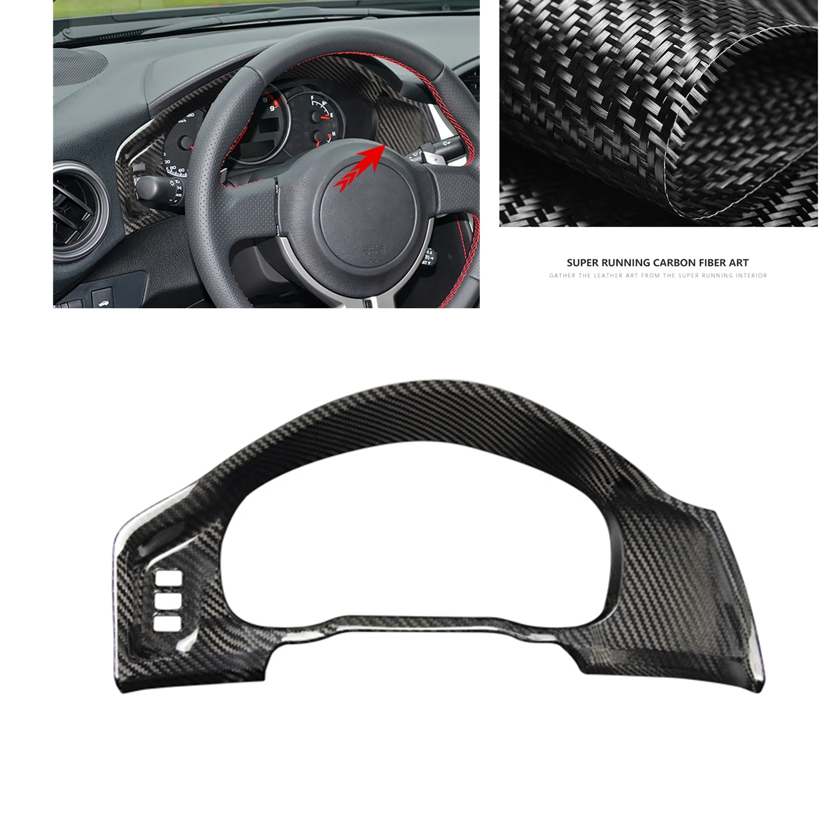 Carbon Fiber Car Front Dashboard Panel Sticker Cover Trim Gauge Dash Board Frame For Subaru GT86 BRZ 2012-2020
Carbon Fiber Car Front Dashboard Panel Sticker Cover Trim Gauge Dash Board Frame For Subaru GT86 BRZ 2012-2020