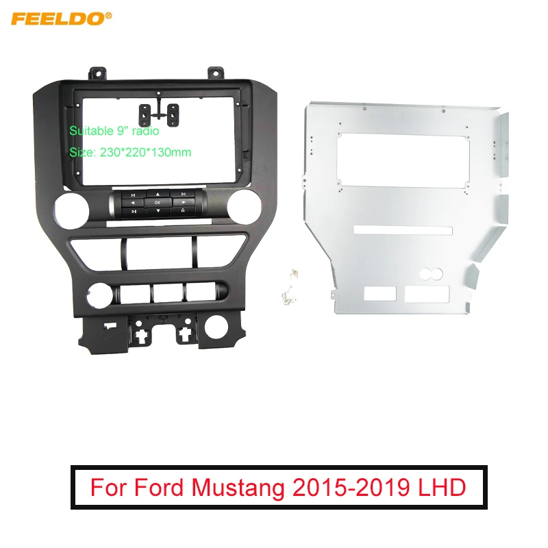 Car Stereo 9 Inch Big Screen Fascia Frame Adapter For Ford Mustang (LHD) low trim level 2Din Dash Audio Fitting Panel Frame Kit
Car Stereo 9 Inch Big Screen Fascia Frame Adapter For Ford Mustang (LHD) low trim level 2Din Dash Audio Fitting Panel Frame Kit