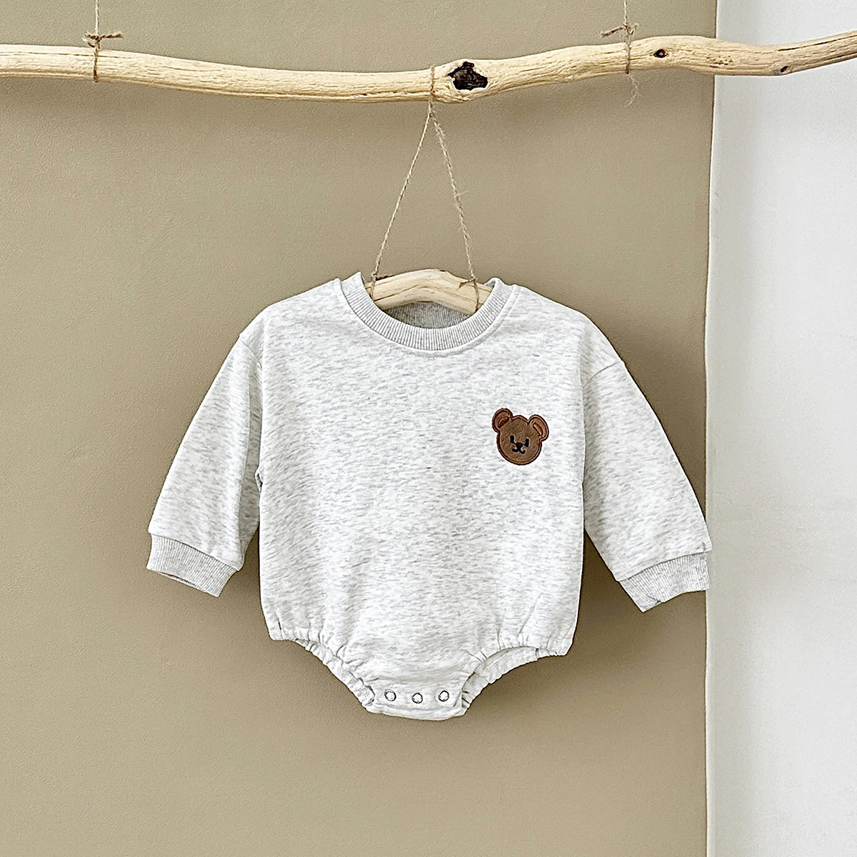 Baby Clothes Romper Long Sleeve Bear Sweatshirt Sweet Lavender Terry Cotton 0-2Y Newborn Boy Girl Bodysuits Infant Fall Winter 25 Sc07d5ae436cd4ae98f3effb204b23274Z