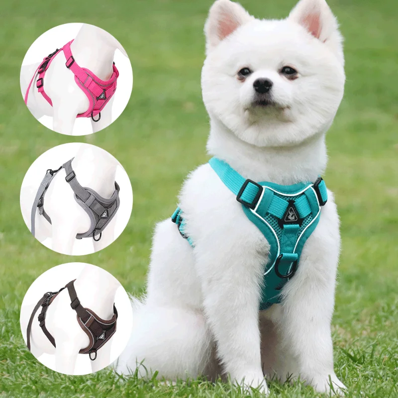 Vest Harness Leash Adjustable Mesh Vest Dog Reflective and breathable Harness Collar Chest Strap Leash Harnesses With Traction
Vest Harness Leash Adjustable Mesh Vest Dog Reflective and breathable Harness Collar Chest Strap Leash Harnesses With Traction