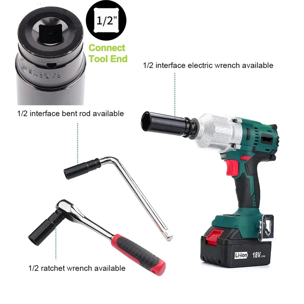 1/2inch Drive Socket Impact Wrench Hex Socket Head 8-24mm Adapter Spanner Converter For AC Electric Wrench Pneumatic Air Tool
1/2inch Drive Socket Impact Wrench Hex Socket Head 8-24mm Adapter Spanner Converter For AC Electric Wrench Pneumatic Air Tool