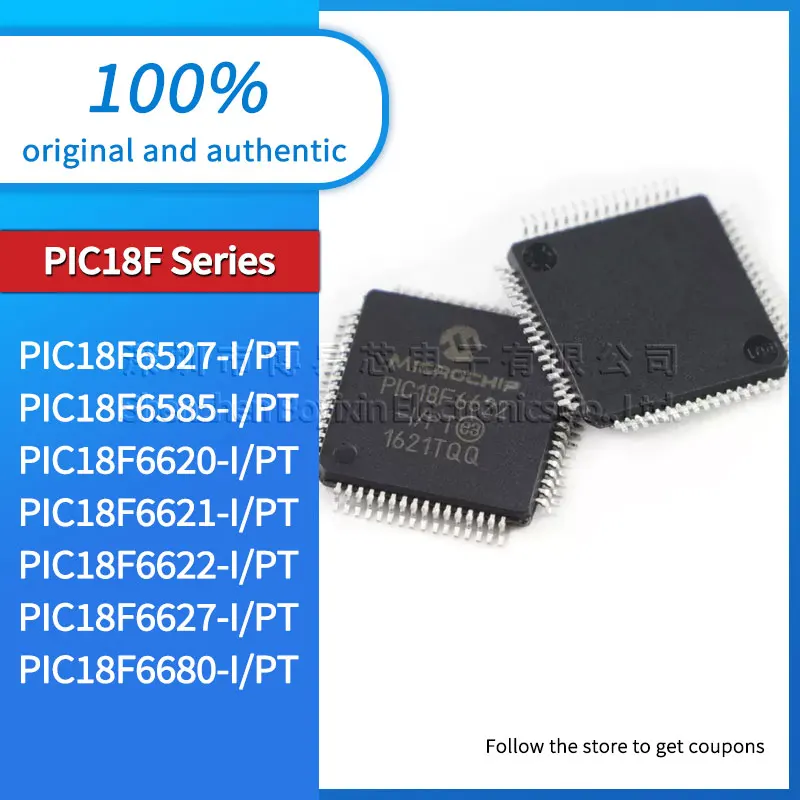 

Original PIC18F6527-I/PT PIC18F6585 PIC18F6620 PIC18F6621 PIC18F6622 PIC18F6627 PIC18F6680 microcontroller MCU IC chip TQFP