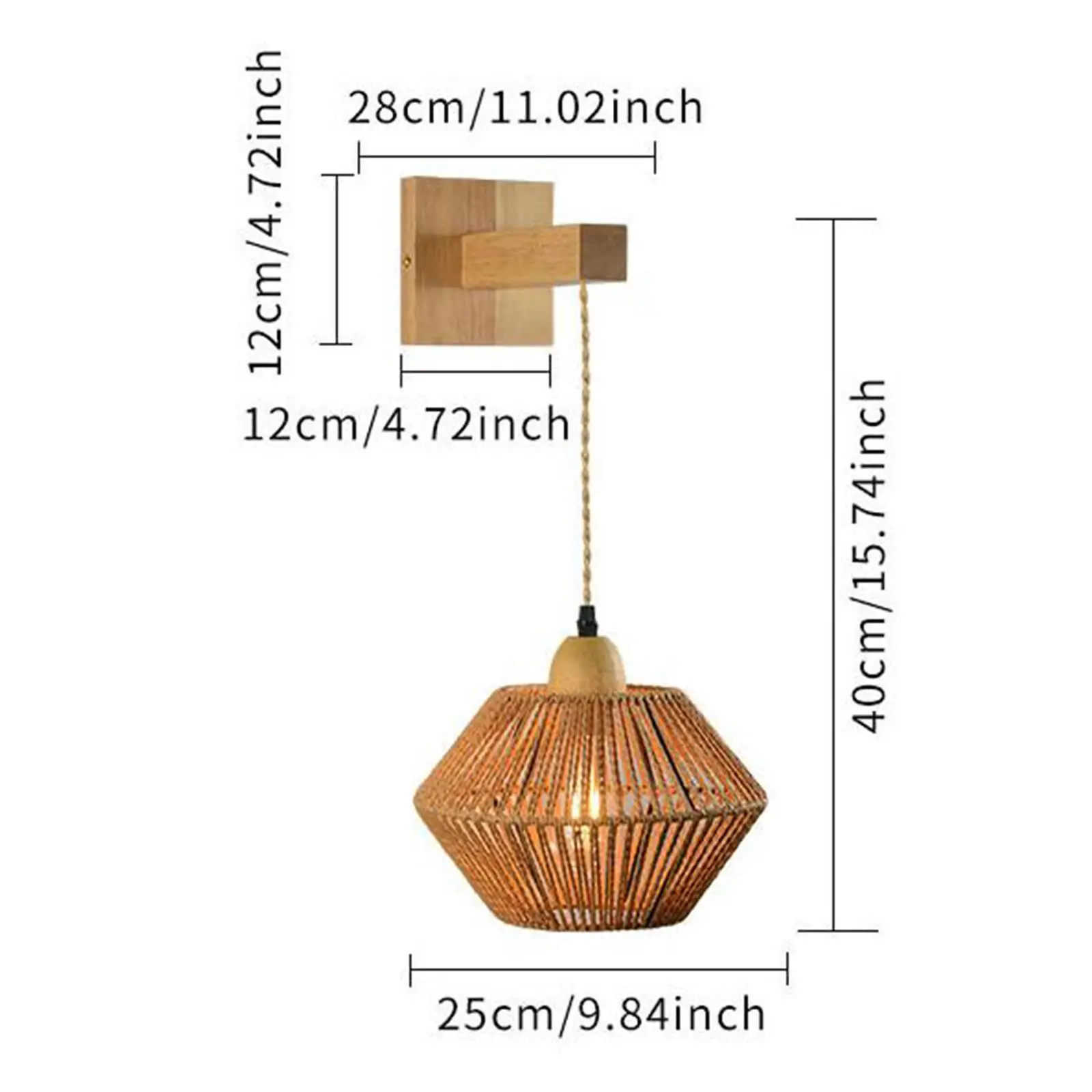 Rope Weaving Wall Sconce Shade Wall Mounted Elegant Woven Wall Lampshade for Bedside Home Decorations Aisle Dining Room Cafe
Rope Weaving Wall Sconce Shade Wall Mounted Elegant Woven Wall Lampshade for Bedside Home Decorations Aisle Dining Room Cafe