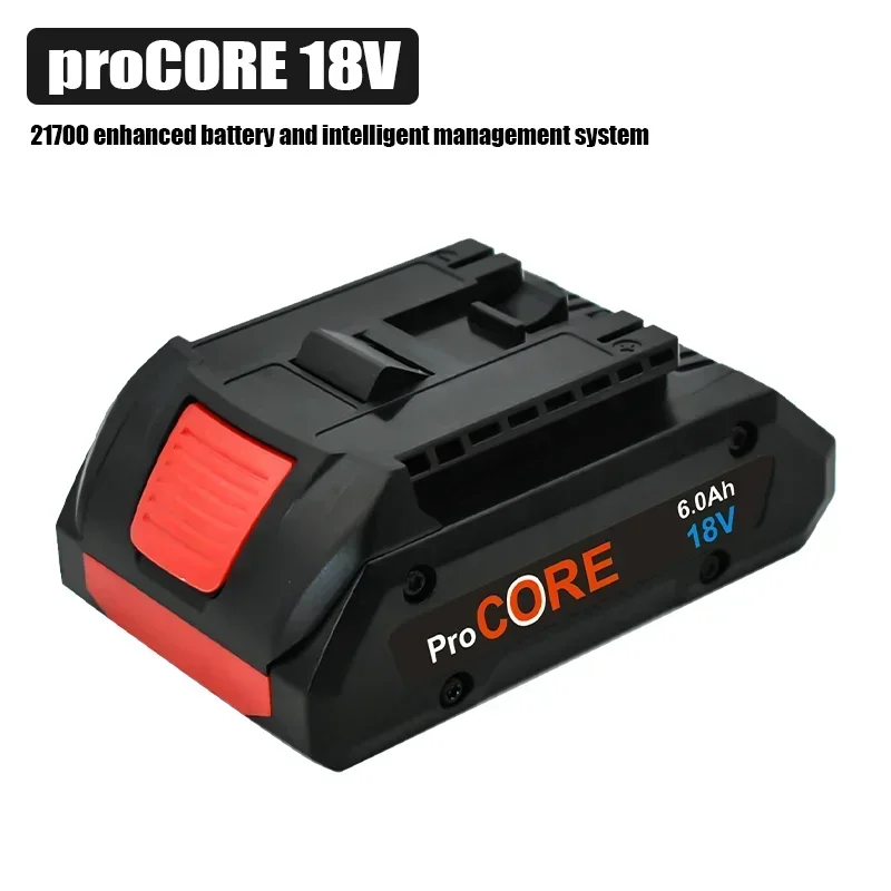 Built in 21700 battery Pro core18V 6000mAh Lithium-Ion Battery Pack GBA18V80 for Bosch 18 Volt MAX Cordless Power Tool Drills
Built in 21700 battery Pro core18V 6000mAh Lithium-Ion Battery Pack GBA18V80 for Bosch 18 Volt MAX Cordless Power Tool Drills