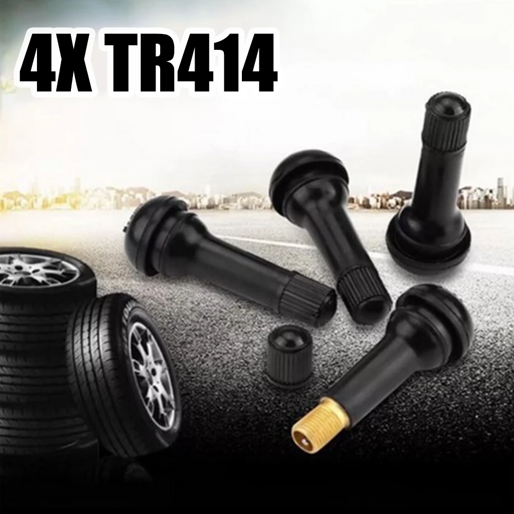 TR414 Rubber Nozzle 4pcs Black Rubber With Valve Core Other Motorcycle Parts Replacement Accessories Universal
TR414 Rubber Nozzle 4pcs Black Rubber With Valve Core Other Motorcycle Parts Replacement Accessories Universal