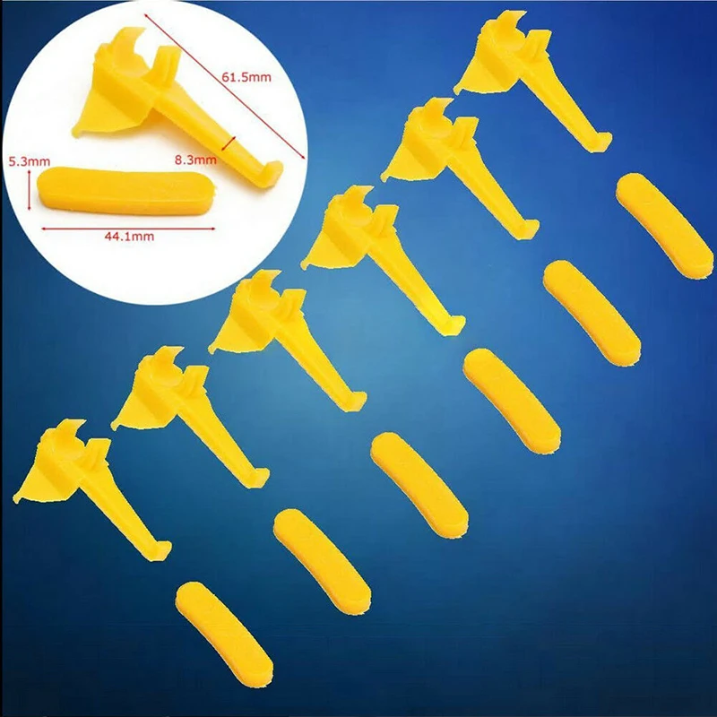 

12pcs set Tyre Changer Mount Demount Insert rim protector Duck Head Tire Yellow Replacement Part Portable Durable