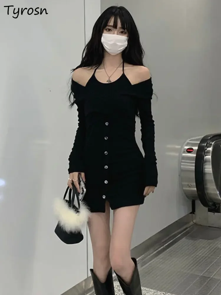Dresses Women Sexy Fashion All-match Design Leisure Slim Sweet Summer Tender Elegant Korean Style Long Sleeve Cozy Ladies Daily
Dresses Women Sexy Fashion All-match Design Leisure Slim Sweet Summer Tender Elegant Korean Style Long Sleeve Cozy Ladies Daily