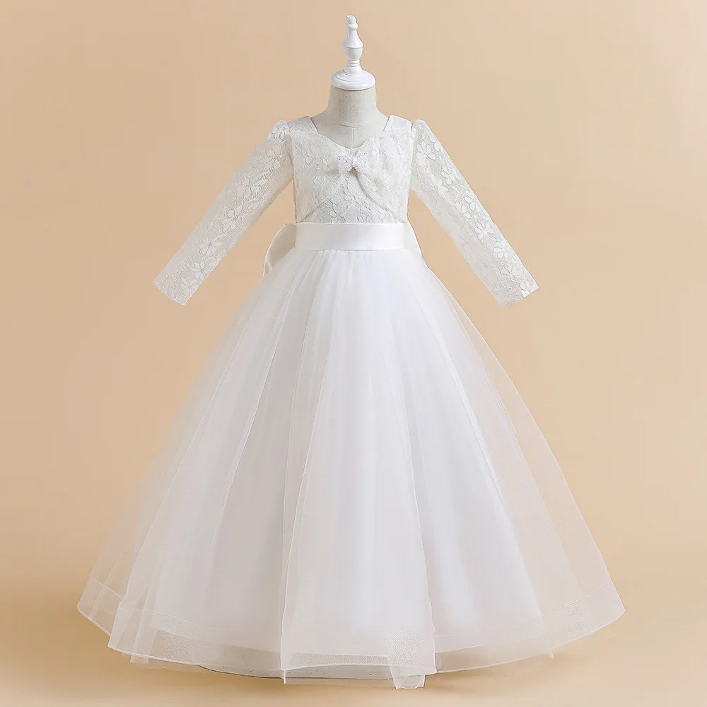 Children's White Lace Flower Girl Wedding Puffy Long Evening Dresses Host Piano Performance ClothesFirst Communion Dresses
Children's White Lace Flower Girl Wedding Puffy Long Evening Dresses Host Piano Performance ClothesFirst Communion Dresses
