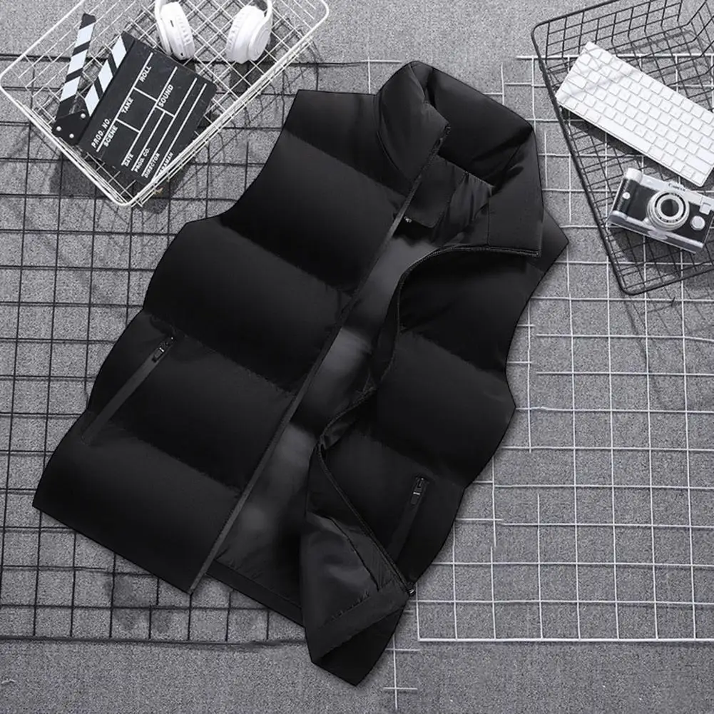 Men Waistcoat Windproof Men's Winter Vest with Stand Collar Padded for Warmth Multiple Zipper Pockets Ideal for Outdoor
Men Waistcoat Windproof Men's Winter Vest with Stand Collar Padded for Warmth Multiple Zipper Pockets Ideal for Outdoor