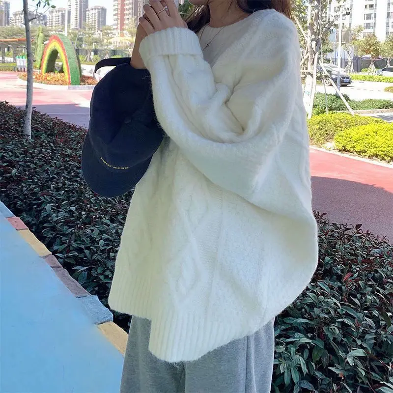 Женский трикотажный свитер в стиле преппи, свободный элегантный пуловер с круглым вырезом и стразами, Осень-зима 2023
Женский трикотажный свитер в стиле преппи, свободный элегантный пуловер с круглым вырезом и стразами, Осень-зима 2023