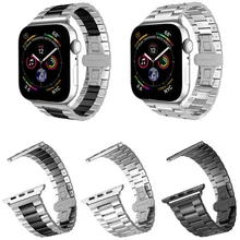 Suitable for Apple watch Apple stainless steel strap three beads men's metal watch strap 42mm44mm45mm 
Suitable for Apple watch Apple stainless steel strap three beads men's metal watch strap 42mm44mm45mm