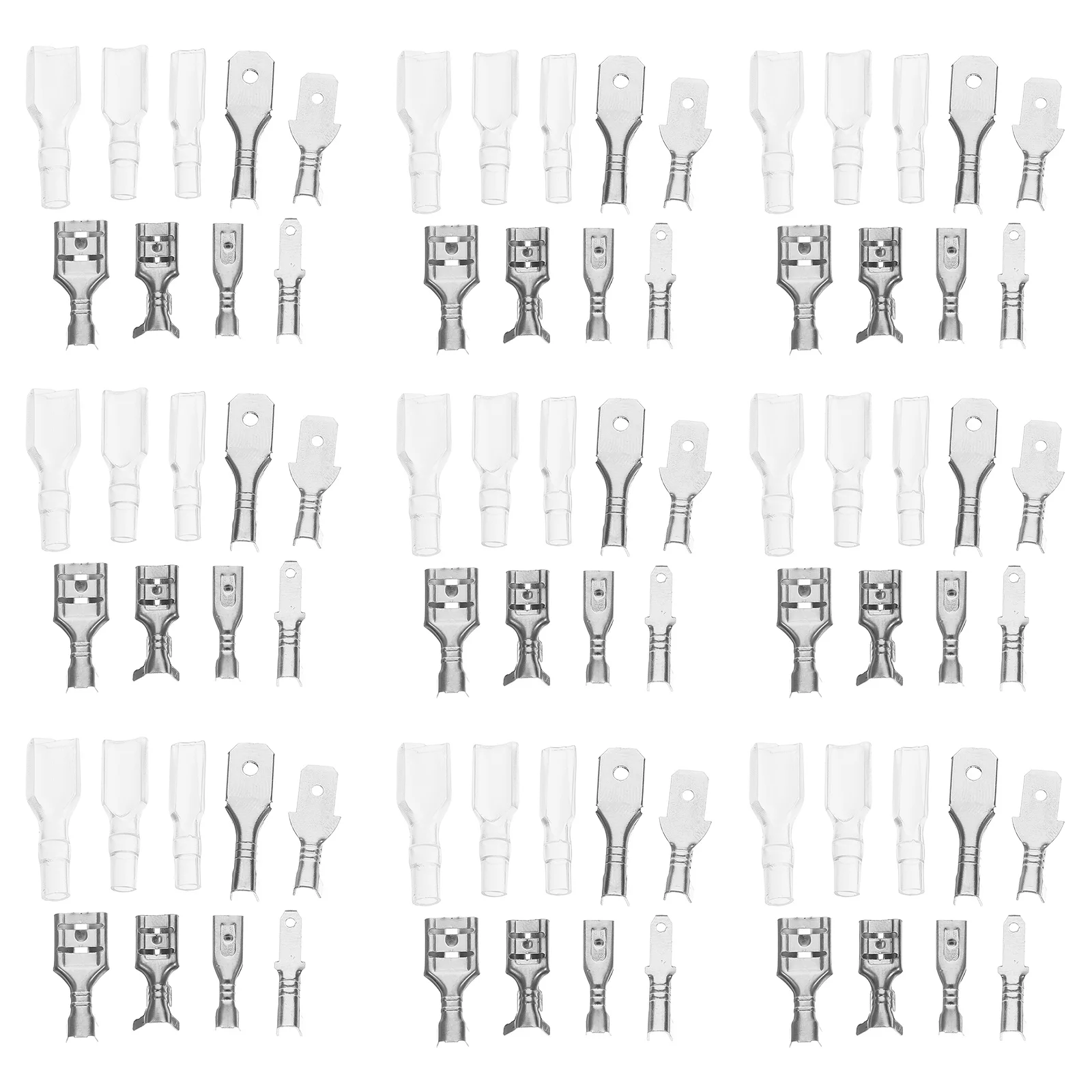 270pcs Spade Connector Male Female Wire Terminal Quick Splice Wire Terminal Connector
270pcs Spade Connector Male Female Wire Terminal Quick Splice Wire Terminal Connector