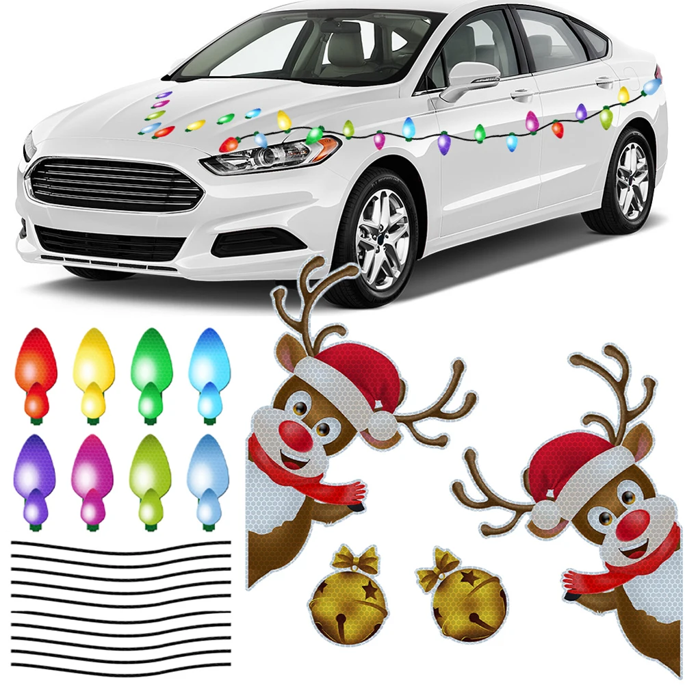 Christmas Sticker Car Decoration Refrigerator Magnet Decoration Bulb Christmas Festival Reflective Luminous Sticker Garage Decor
Christmas Sticker Car Decoration Refrigerator Magnet Decoration Bulb Christmas Festival Reflective Luminous Sticker Garage Decor