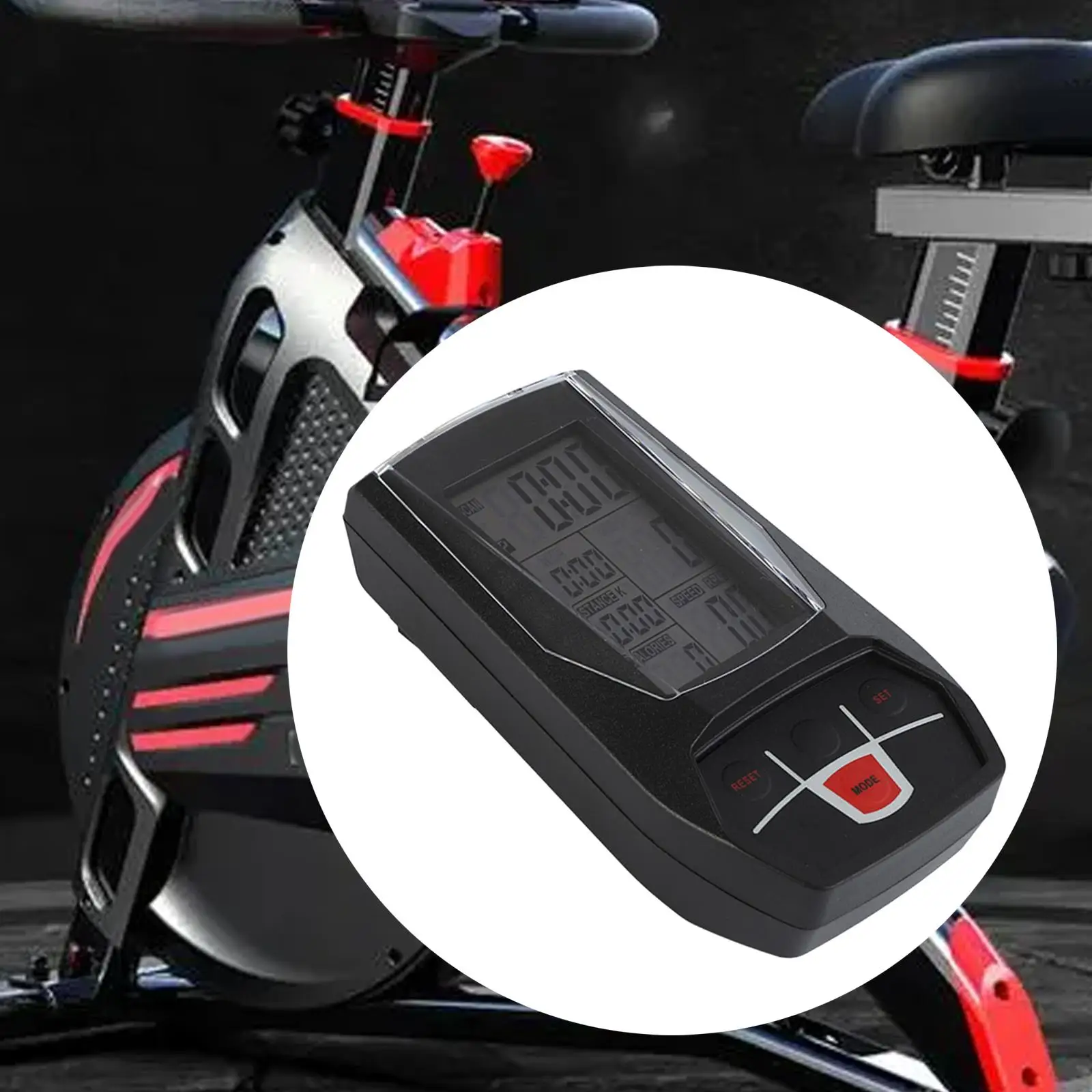

Monitor Speedometer Digital Multifunctional Exercise Bike Computer for Stationary Bikes Workout Home Gym Treadmills Indoor Cycle
