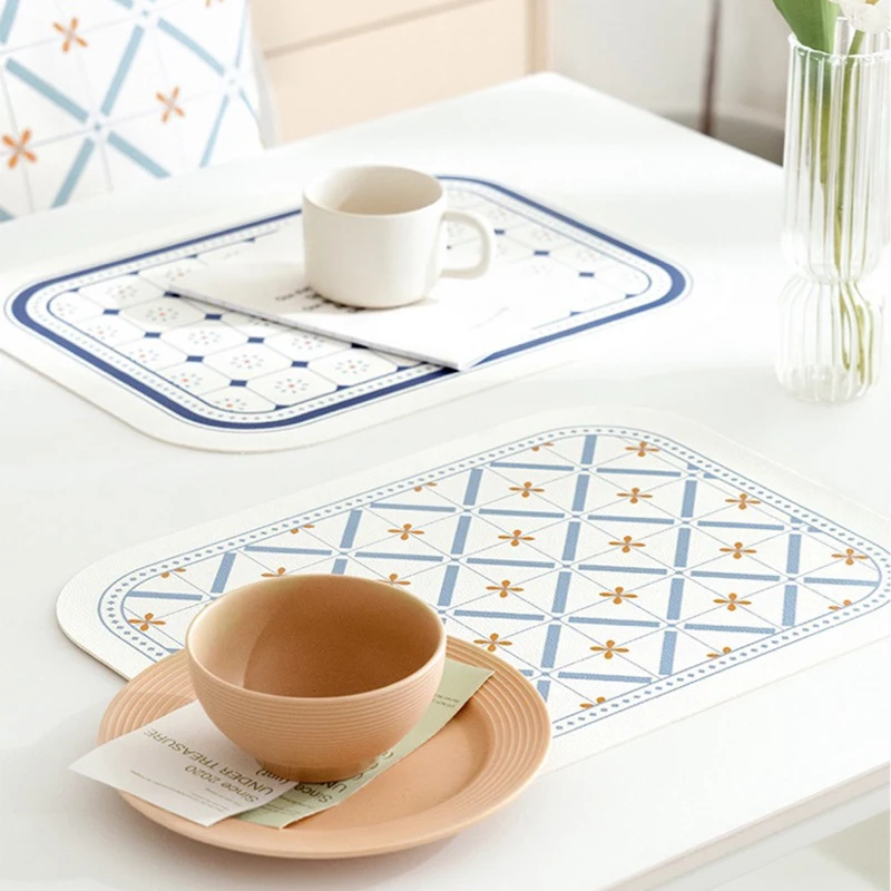 45x30cm Leather Placemat Mediterranean Table Mat Waterproof Anti-Oil Placemats Heat Insulation Plate Bowl Pad Dining Room Decor
45x30cm Leather Placemat Mediterranean Table Mat Waterproof Anti-Oil Placemats Heat Insulation Plate Bowl Pad Dining Room Decor
