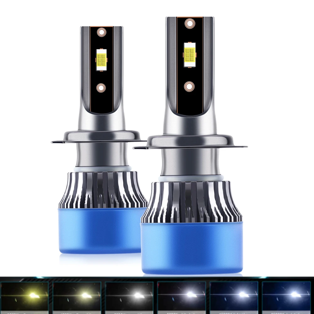 

2Pcs Car Headlight H4 Hi/Lo Beam LED H7 H1 H3 H8 H9 H11 H13 9005 9006 9007 50W 30000lm 6500K Auto Headlamp Fog Light Bulbs