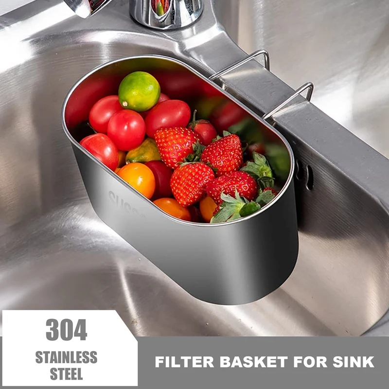New 304 Stainless Steel Kitchen Sink Drain Basket, Dishwashing Sink, Hanging Garbage Water Filter Rack, Filter Rack
New 304 Stainless Steel Kitchen Sink Drain Basket, Dishwashing Sink, Hanging Garbage Water Filter Rack, Filter Rack
