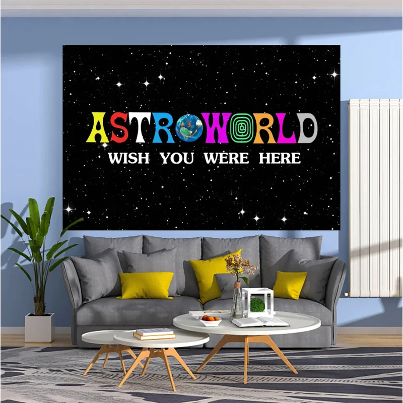 Astroworld Tapestry Rapper Album Cover Printed Wall Hanging Carpets Art Aesthetic Bedroom Or Home For Decoration
Astroworld Tapestry Rapper Album Cover Printed Wall Hanging Carpets Art Aesthetic Bedroom Or Home For Decoration