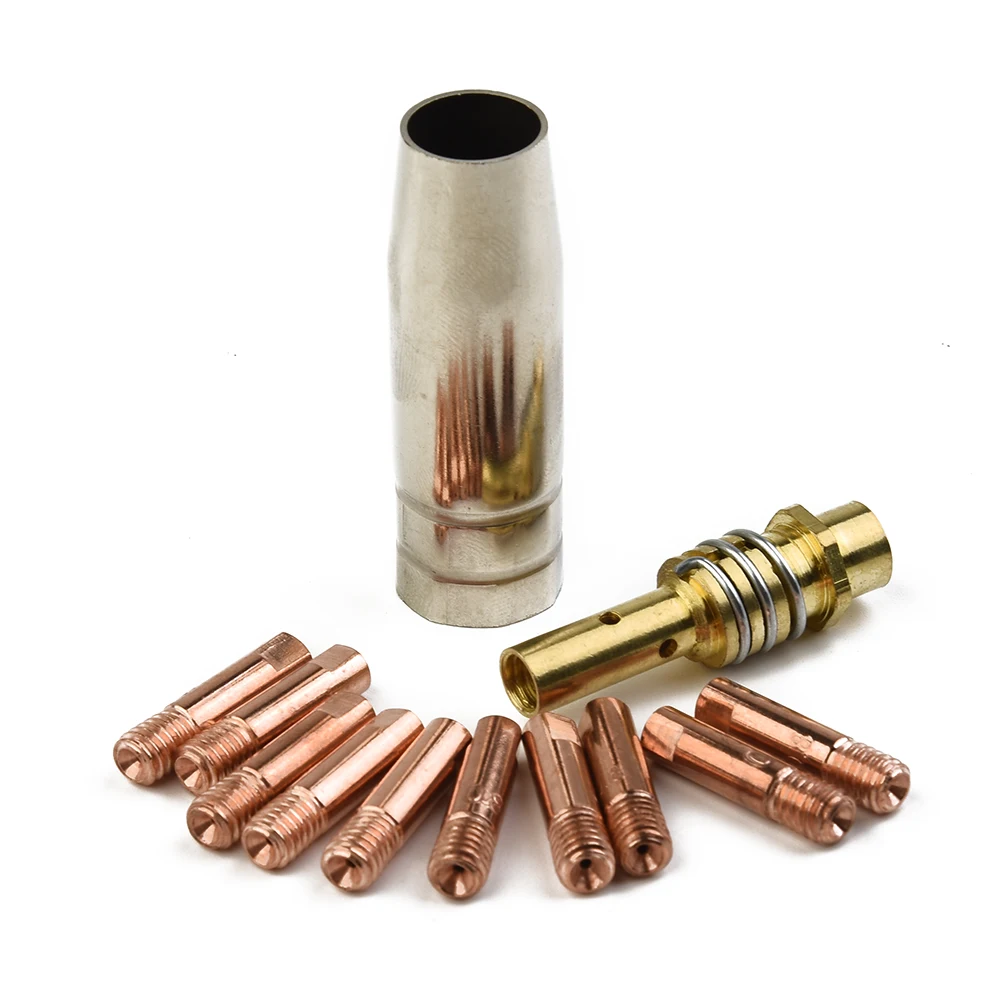 12pcs/Set MB 15AK MIG/MAG Welding Contact Tips 0.8x25mm M6 Gas Nozzle Tip Holder For Rilon For Riland Welding Supplies
12pcs/Set MB 15AK MIG/MAG Welding Contact Tips 0.8x25mm M6 Gas Nozzle Tip Holder For Rilon For Riland Welding Supplies