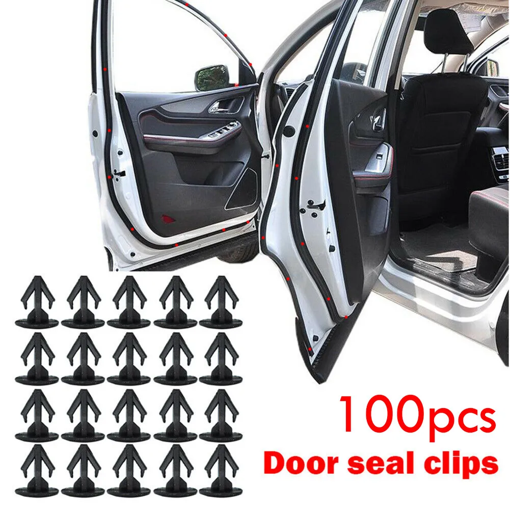 Moulding Clips W/ Sealer 100pcs Accessories Black Car Fastener Rivet For Honda Hood Nylon Trunk Universal Durable
Moulding Clips W/ Sealer 100pcs Accessories Black Car Fastener Rivet For Honda Hood Nylon Trunk Universal Durable