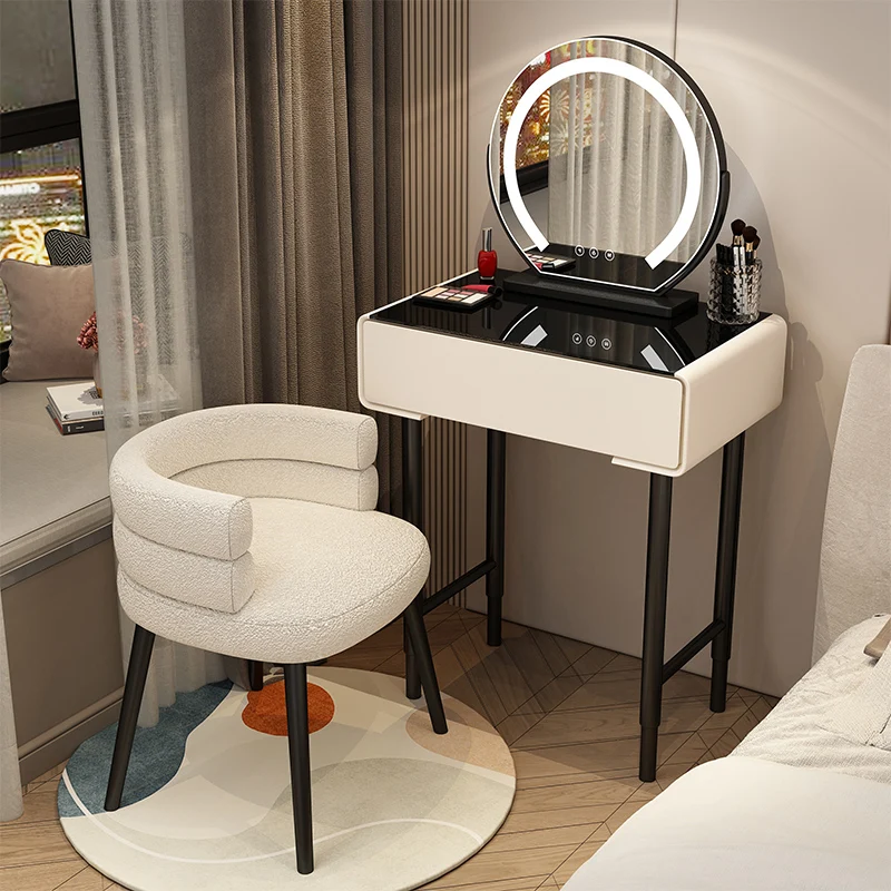 

Mobile Vanity Dressers Bedroom Mirror Storage Organizer Console Makeup Tables Luxury Coffee Comoda Pra Quarto Home Furniture