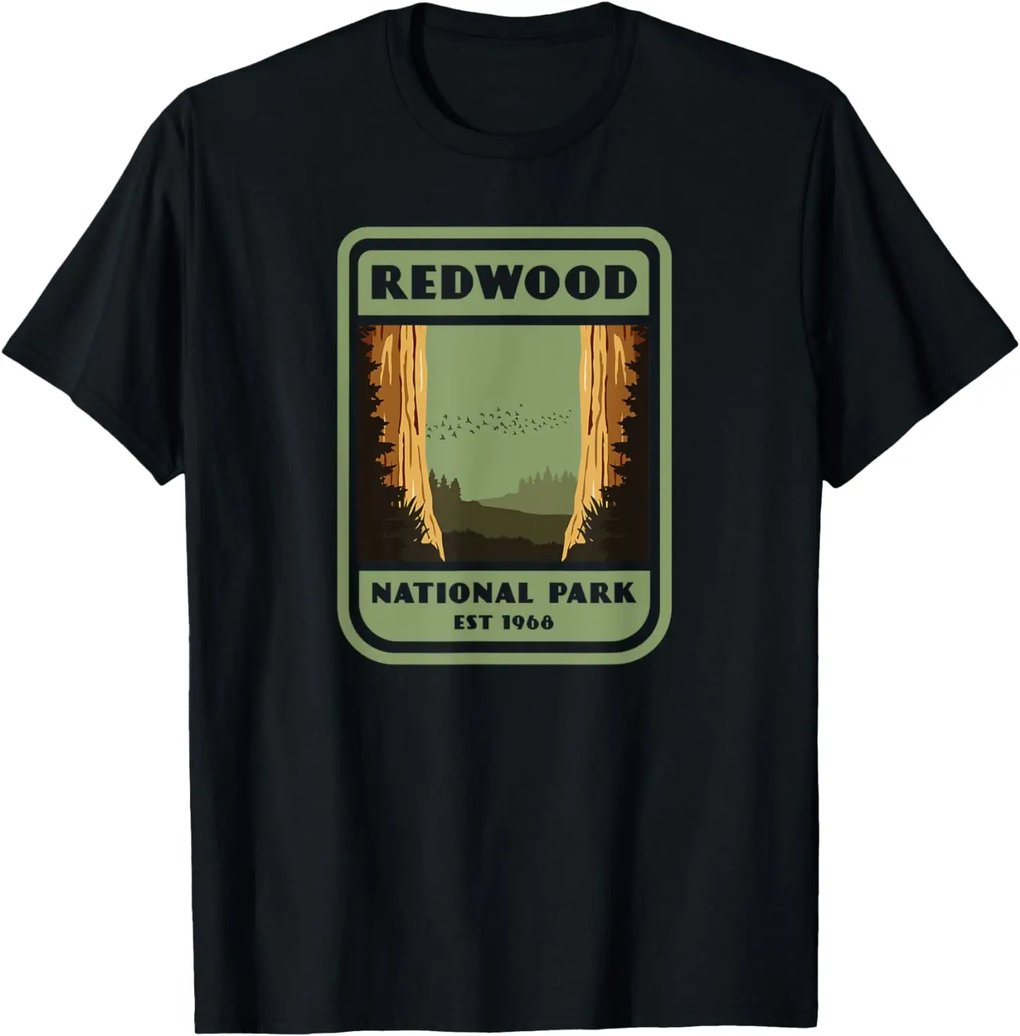 Redwood National Park Vintage Style Badge T-Shirt
Redwood National Park Vintage Style Badge T-Shirt