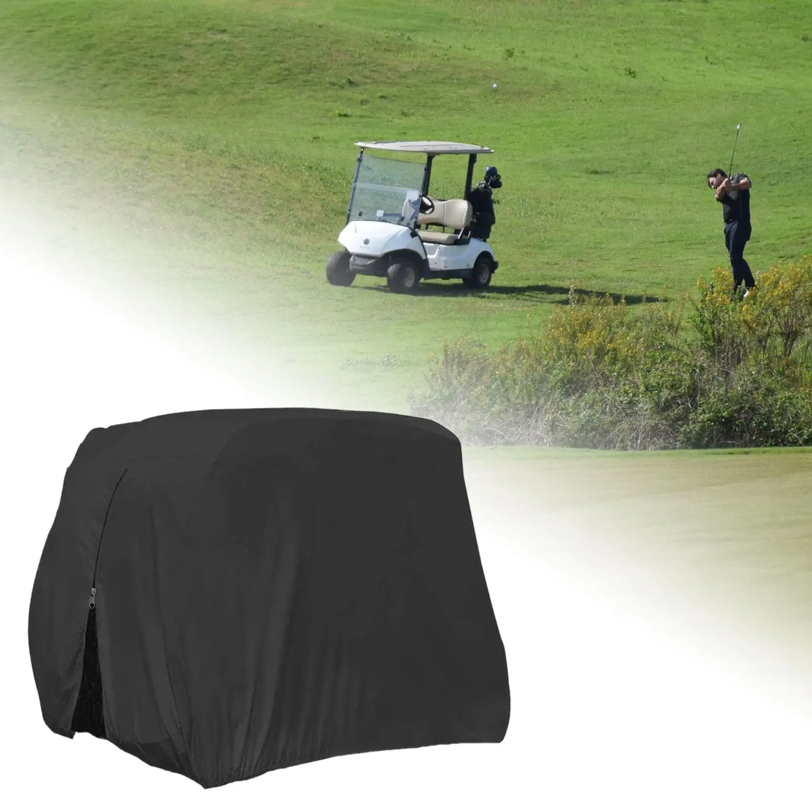 

Golf Cart Cover Protective Heavy Duty Practical Sunproof Oxford Cloth Protection Cover for Sports Men Women Outdoor Travel Adult