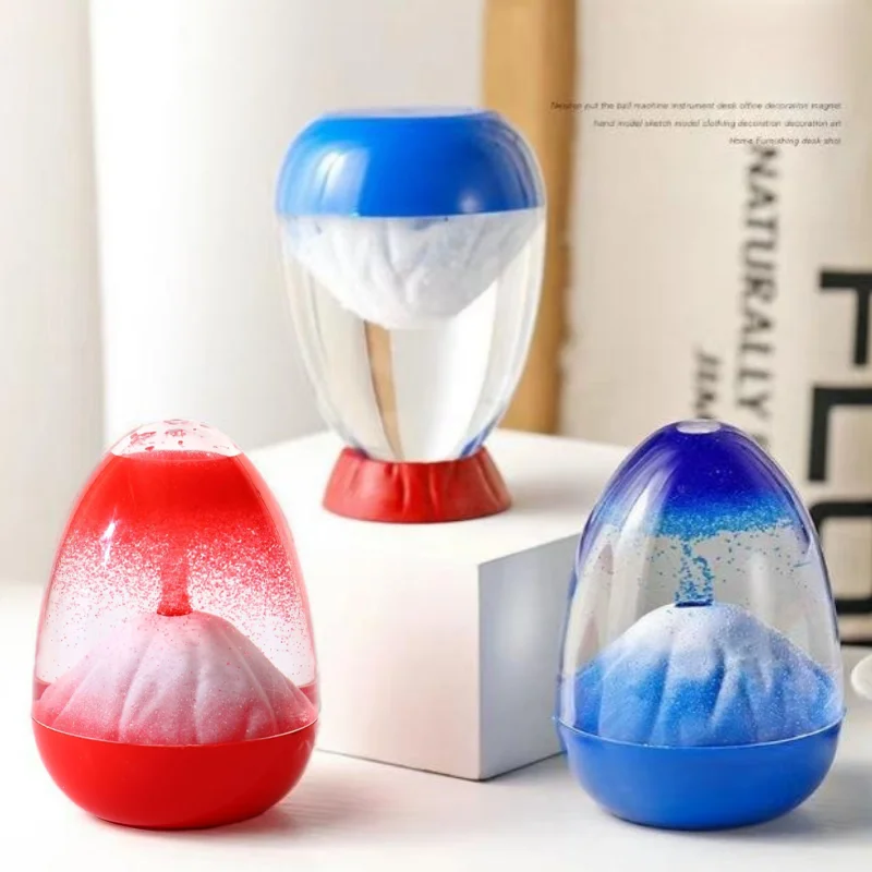 

Creative Eggshell Volcano Eruption Hourglass Suspended Oil Drop Sandglass Liquid Unique Gifts Decoration Ornaments Desktop Timer