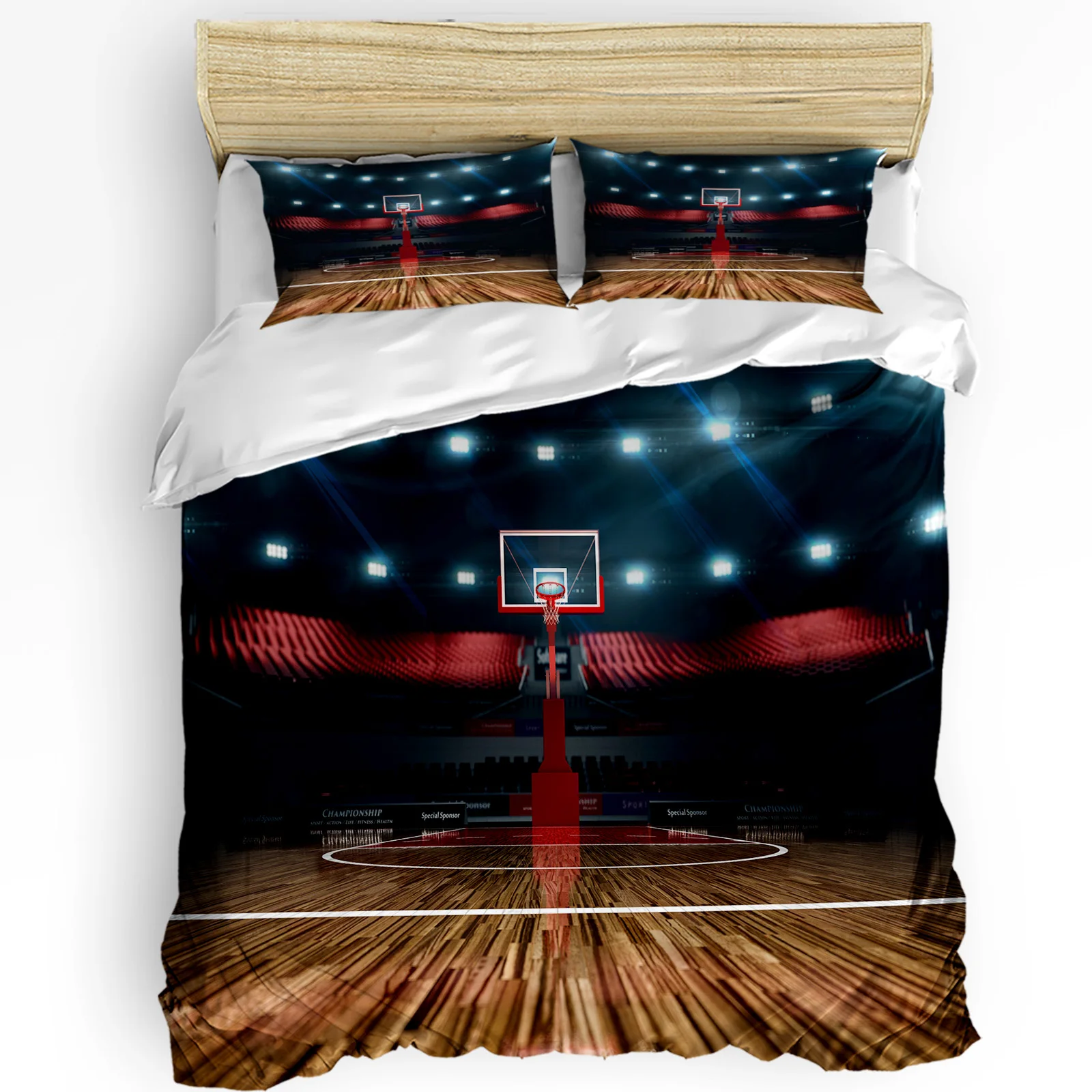 Basketball Court Stadium Sports Field Bedding Set 3pcs Duvet Cover Pillowcase Kids Adult Quilt Cover Double Bed Set Home Textile 
Basketball Court Stadium Sports Field Bedding Set 3pcs Duvet Cover Pillowcase Kids Adult Quilt Cover Double Bed Set Home Textile