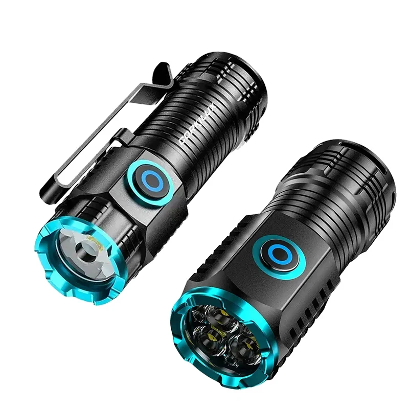 

CORKILUX Type-C USB Rechargeable High Power Led Small EDC Flashlights Household Cool Gadgets Self Defense Camping Lamp Torch