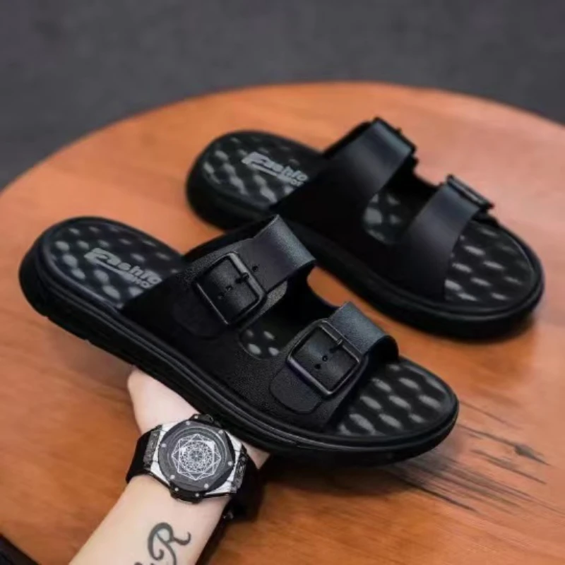 2024 Men's Slippers Summer Fashion Flat Sandals Men Brand Leather Open Toe on-slip Soft Comfortable Outdoor Male Beach Shoes
2024 Men's Slippers Summer Fashion Flat Sandals Men Brand Leather Open Toe on-slip Soft Comfortable Outdoor Male Beach Shoes