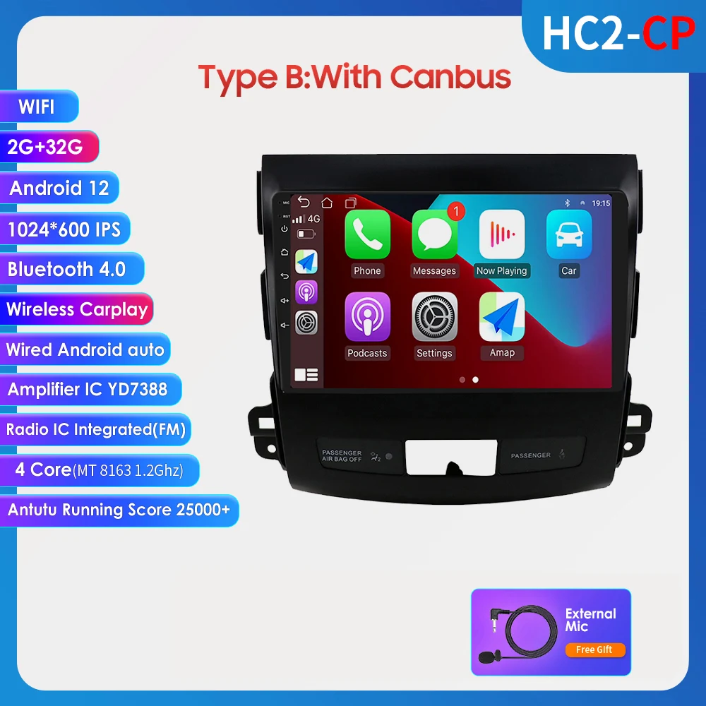 Car Radio Multimedia for Mitsubishi Outlander 2 Android Autoradio for Peugeot 4007 Citroen C-Crosser Car Stereo Video Player GPS
Car Radio Multimedia for Mitsubishi Outlander 2 Android Autoradio for Peugeot 4007 Citroen C-Crosser Car Stereo Video Player GPS