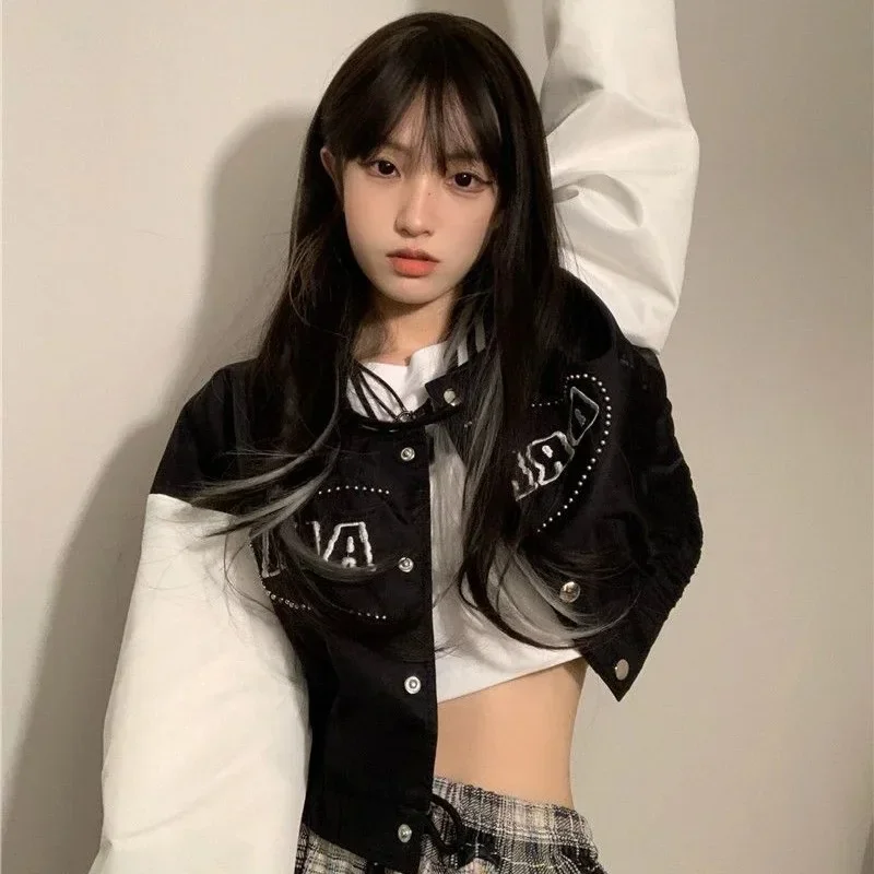 Spring Cropped Baseball Casual Jacket Women Korean Streetwear Fashion Bomber Jackets Female Harajuku Short Preppy Style Tops New
Spring Cropped Baseball Casual Jacket Women Korean Streetwear Fashion Bomber Jackets Female Harajuku Short Preppy Style Tops New