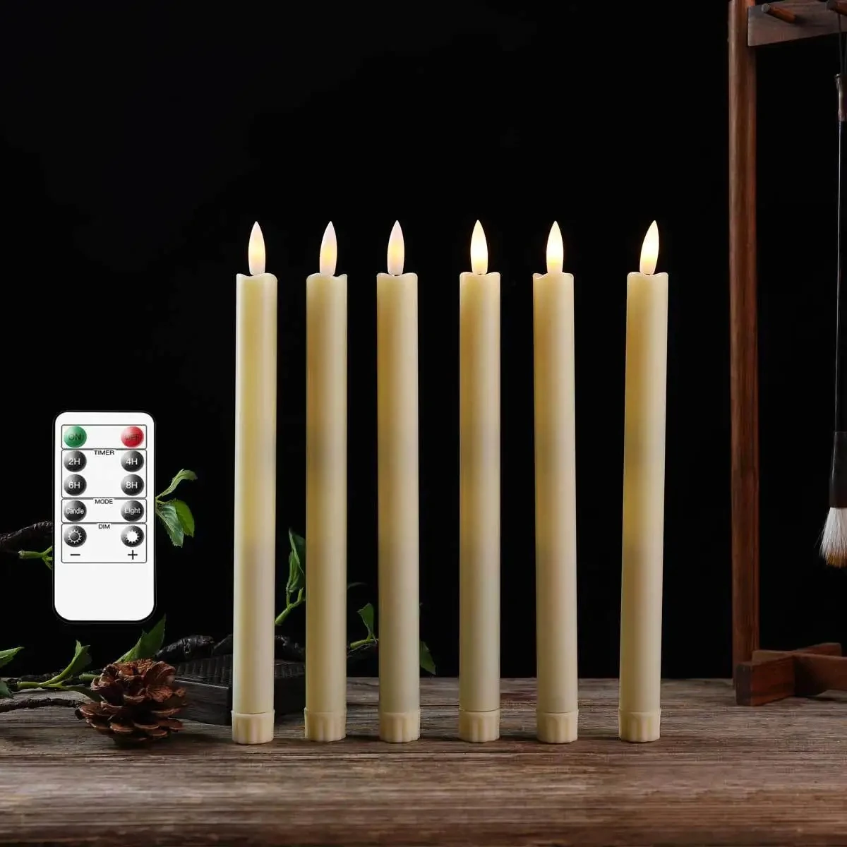 40 pcs Flickering Light Christmas LED Candles With Remote Control,10 inch Long Battery Operated Warm White Decorative Candles
40 pcs Flickering Light Christmas LED Candles With Remote Control,10 inch Long Battery Operated Warm White Decorative Candles