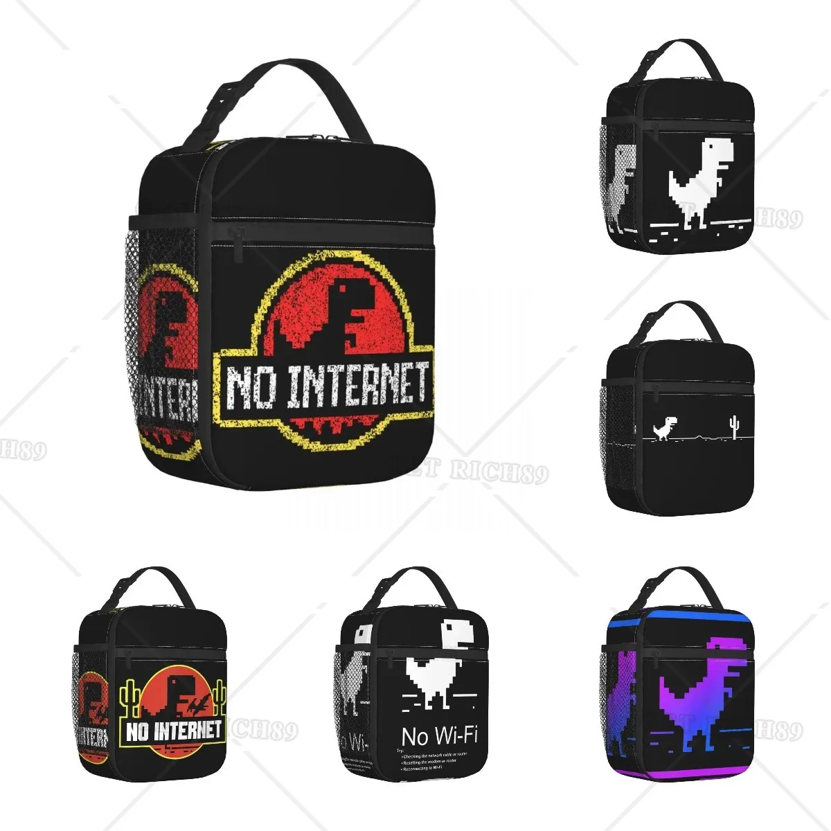 No Internet Dinosaur Logo Insulated Lunch Bags Large Capacity and High Quality Lunch Container Bag Tote Lunch Box Beach Outdoor
No Internet Dinosaur Logo Insulated Lunch Bags Large Capacity and High Quality Lunch Container Bag Tote Lunch Box Beach Outdoor