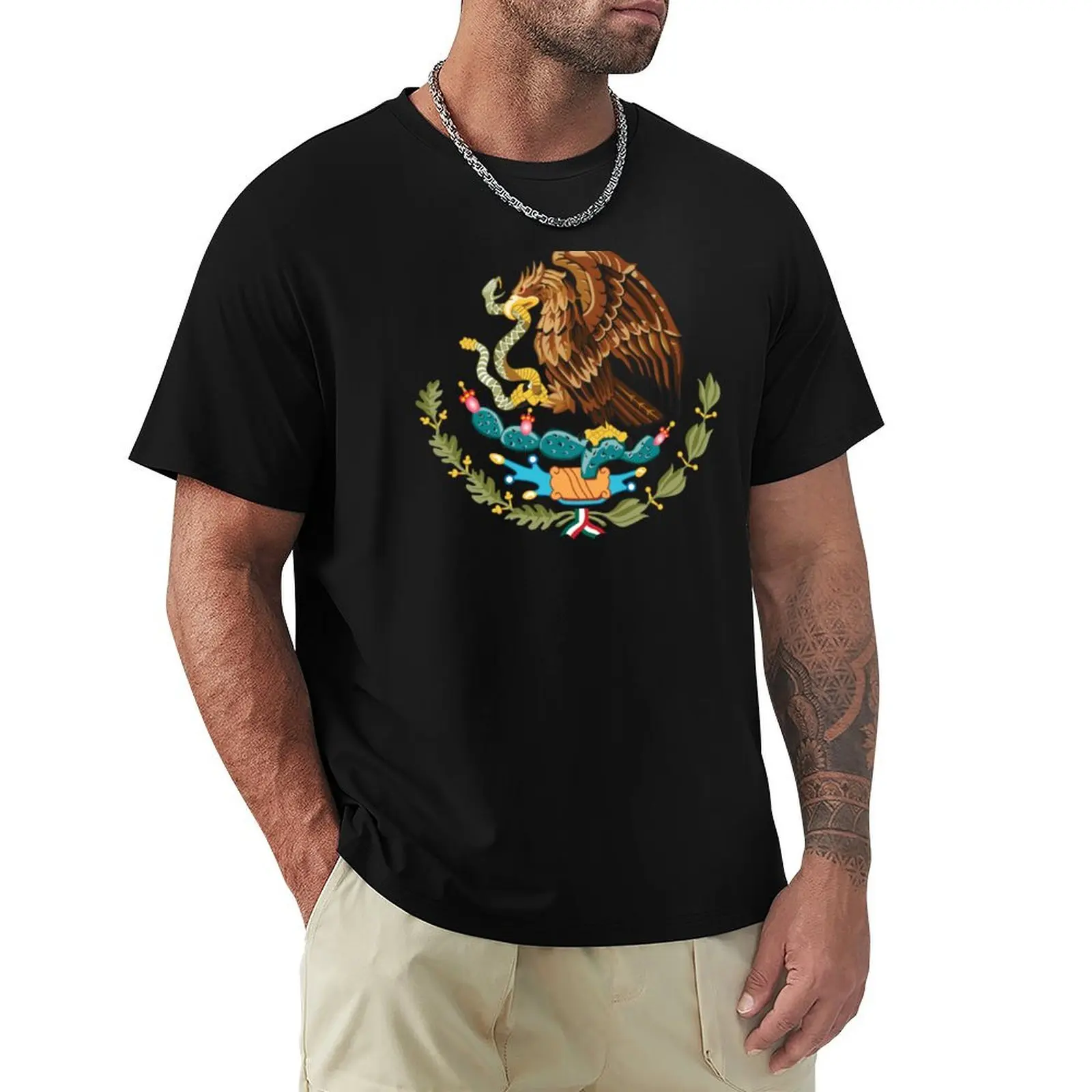 Coat of Arms of Mexico T-Shirt plus size tops cute clothes korean fashion men clothings
Coat of Arms of Mexico T-Shirt plus size tops cute clothes korean fashion men clothings
