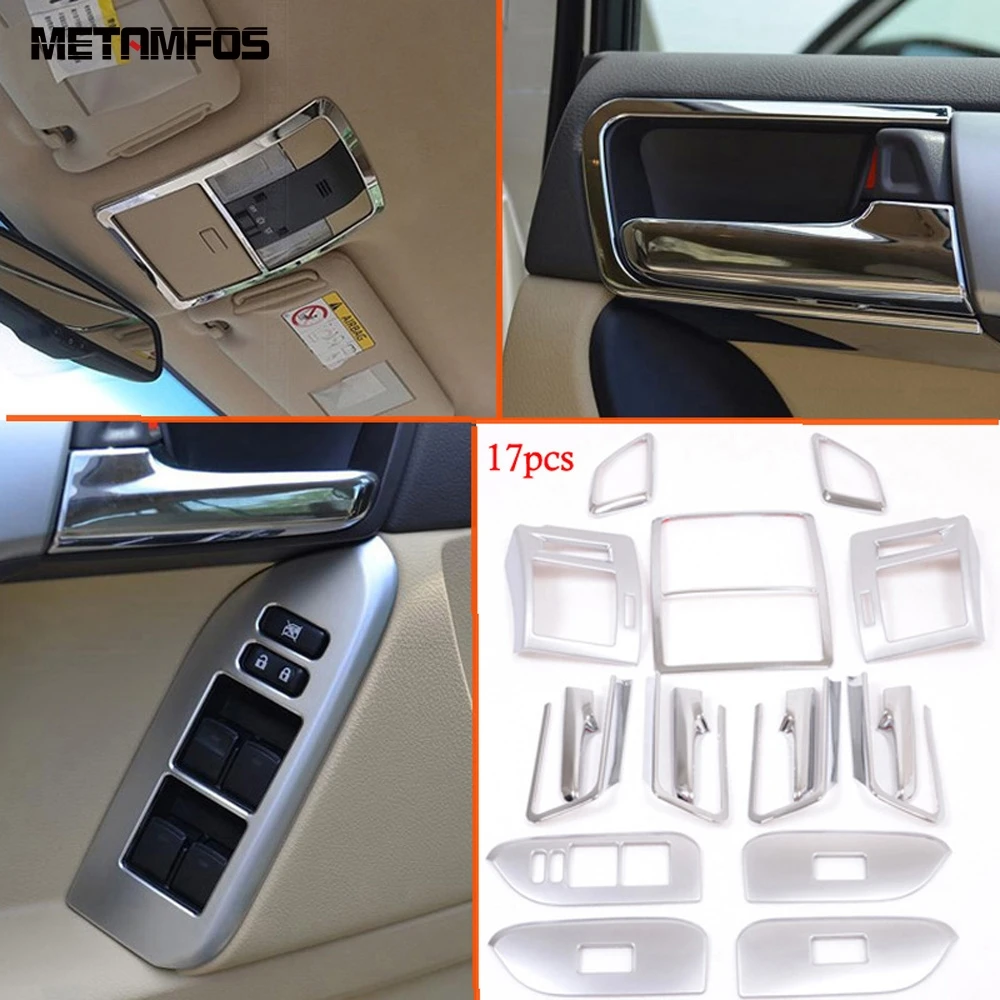 For Toyota Prado 150 2010-2019 2020 Chrome Armrest Window Lift Switch Cover Door Handle Bowl Air Vent Outlet Trim Accessories
For Toyota Prado 150 2010-2019 2020 Chrome Armrest Window Lift Switch Cover Door Handle Bowl Air Vent Outlet Trim Accessories