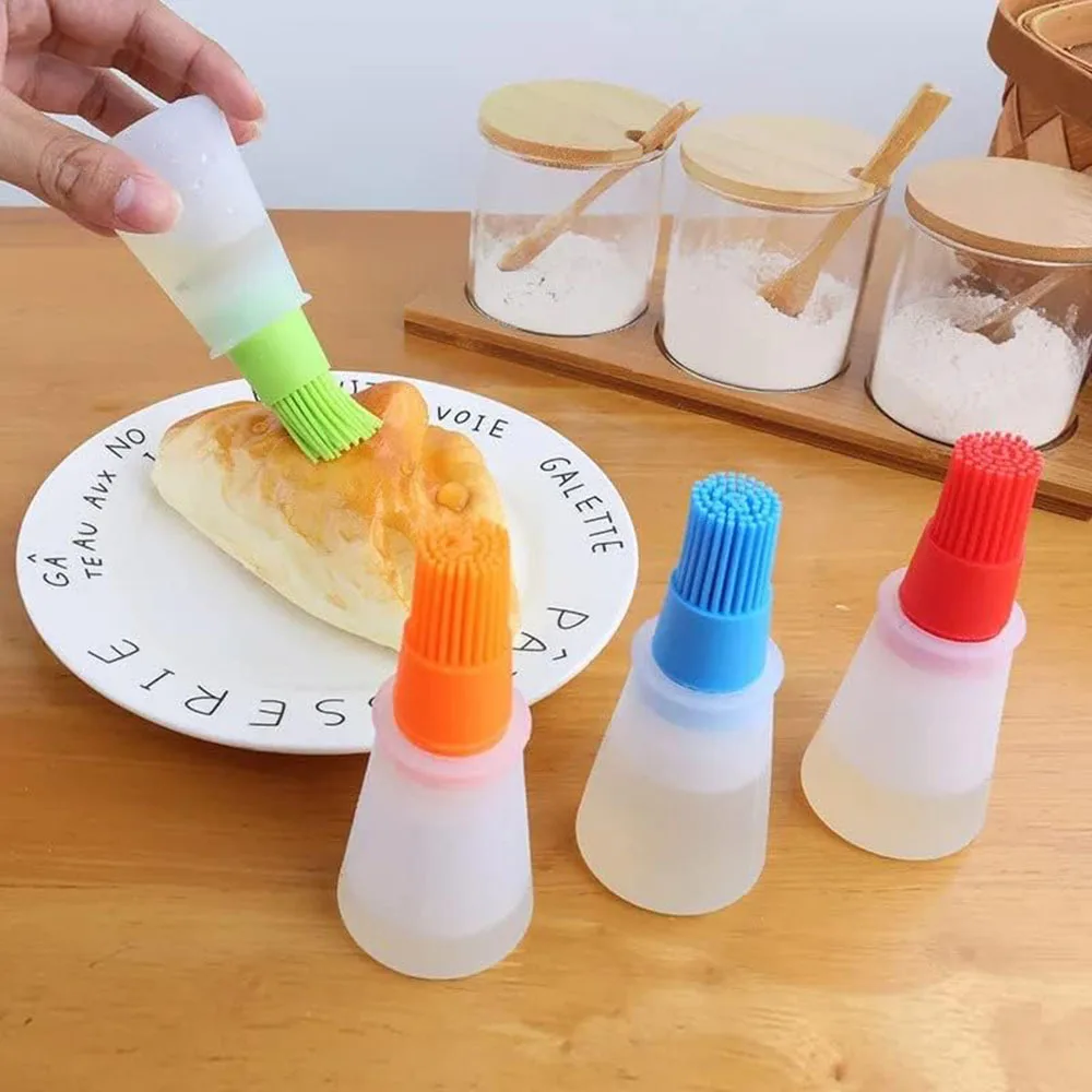 2.2oz Silicone BBQ Oil Bottle Brush - Heat-Resistant Flat-Bottom Design For Barbecue Cooking & Baking - Easy To Clean & Suitable
2.2oz Silicone BBQ Oil Bottle Brush - Heat-Resistant Flat-Bottom Design For Barbecue Cooking & Baking - Easy To Clean & Suitable