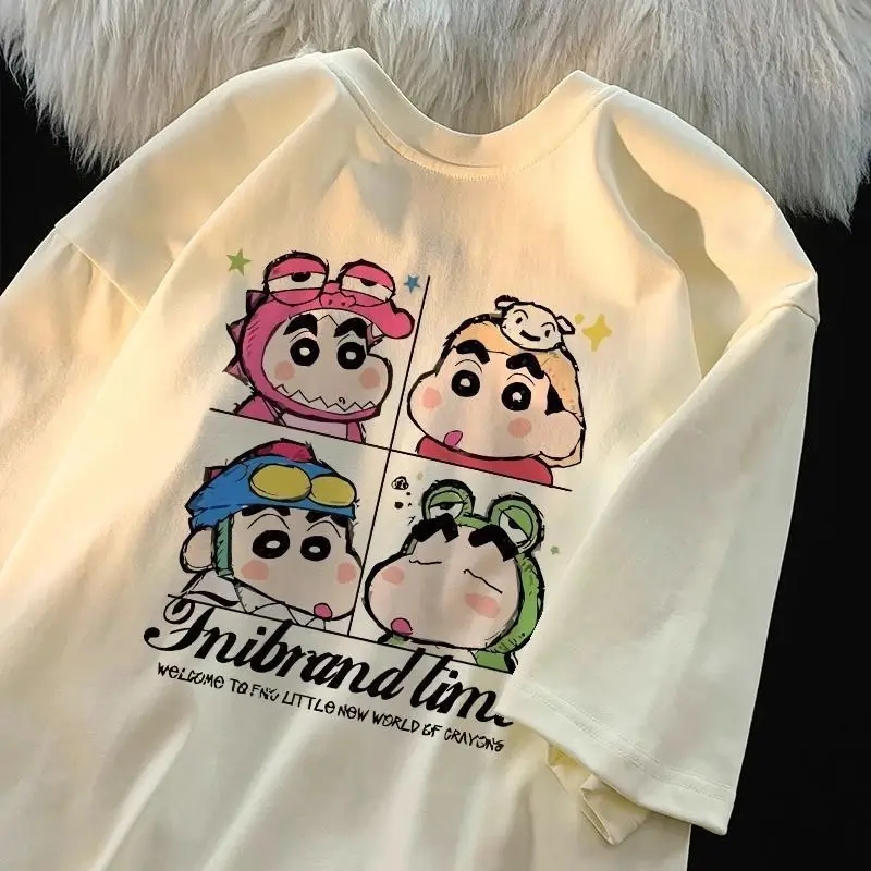 New Creative Kawaii Short Sleeve Cute Cartoon Crayon Shin Chan Anime Summer Loose Round Neck Versatile Printed T Shirt Girl Gift
New Creative Kawaii Short Sleeve Cute Cartoon Crayon Shin Chan Anime Summer Loose Round Neck Versatile Printed T Shirt Girl Gift