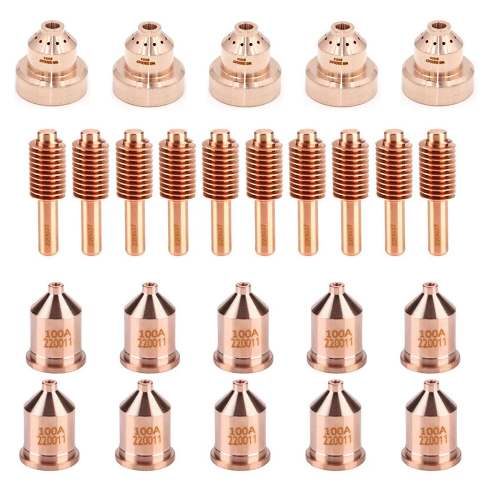 25pcs 220047 Shield 220037 Electrode 220011 Nozzle Set For 1650 Plasma Cutting Torch Tellurium Copper Plasma Consumables Welding
25pcs 220047 Shield 220037 Electrode 220011 Nozzle Set For 1650 Plasma Cutting Torch Tellurium Copper Plasma Consumables Welding