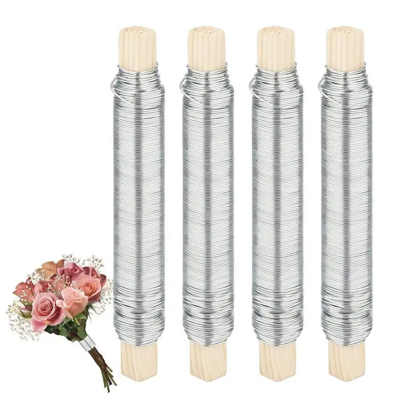 Florist Wire 4 Rolls Garden Wire Flexible Fine Durable Easy To Apply Galvanized Multifunctional Bouquet Wire For Flower
Florist Wire 4 Rolls Garden Wire Flexible Fine Durable Easy To Apply Galvanized Multifunctional Bouquet Wire For Flower