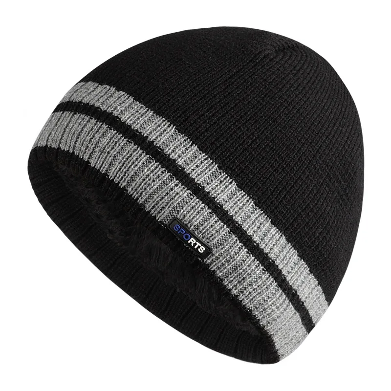 New Winter Fleece Lined Knitted Beanie Hats for Men Reversible Windproof Hat Warm Skull Cap for Women Warm Men's Knitted Hat
New Winter Fleece Lined Knitted Beanie Hats for Men Reversible Windproof Hat Warm Skull Cap for Women Warm Men's Knitted Hat