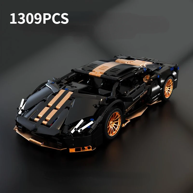 1309 PCS Tech 1:14 Electroplated black gold Racing sports car building blocks assembled brick car toy gifts for boys and kids
1309 PCS Tech 1:14 Electroplated black gold Racing sports car building blocks assembled brick car toy gifts for boys and kids